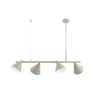 Lustră ZELTA suspendată pe cablu, 4xE27/15W/230V, bej imagine