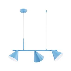 Lustră suspendată pe cablu ZELTA 3xE27/15W/230V, albastru imagine