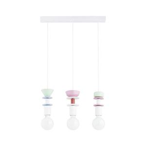 Candelabru suspendat pe cablu LUMIO 3x E27/15W/230V, multicolor imagine