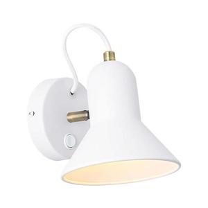 Aplica spot de perete ASTAMA 1xE27/40W/230V alb/alamă imagine