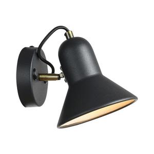 Aplica de perete cu spot ASTAMA 1xE27/40W/230V, negru/alamă imagine