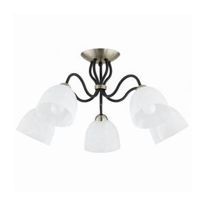 Lustră aplicată ARIEL, 5 x E27, 15 W, 230 V, alamă/negru imagine