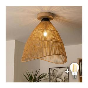 Brilagi - Lustră aplicată LED CERIA BOHO 1xE27/40W/230V Ø 70 cm maro/stejar imagine