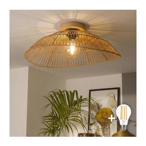 Brilagi - Lustră aplicată LED CERIA BOHO 1xE27/40W/230V Ø 70 cm maro/stejar imagine