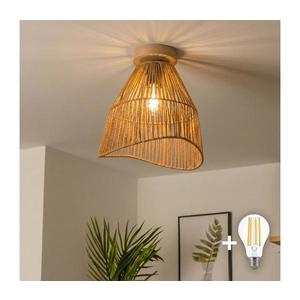 Brilagi - Lustru LED aplicat CERIA BOHO 1xE27/40W/230V Ø 30 cm maro/stejar imagine