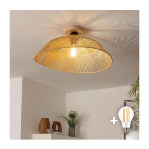 Brilagi - CERIA BOHO Lustră LED aplicată, 1xE27/40W/230V, Ø50 cm, maro/stejar imagine