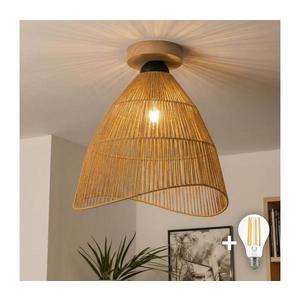 Brilagi - Lustră LED aplicată CERIA BOHO 1xE27/40W/230V, Ø 50 cm, maro/stejar imagine