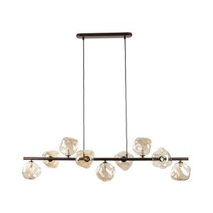 Brilagi - Lustră suspendată cu cablu VULCANO 9x G9/8W/230V maro/bej fumuriu imagine