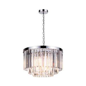 Candelabru pe lanț VETRO 5xE14/60W/230V, crom lucios imagine