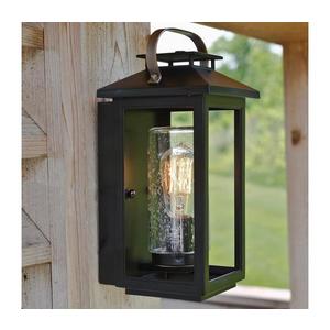 Quintiesse QN-ATWATER-S-BK -Aplică de perete pentru exterior ATWATER S 1xE27/60W/230V IP44 neagră imagine