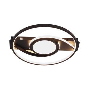 Brilagi - Plafonieră LED dimabilă TWIRL 38W/230V, neagră, cu telecomandă imagine