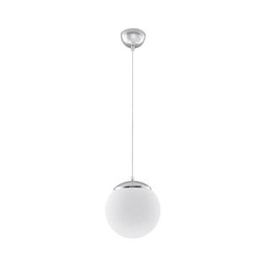 SL.0263 - Lampă suspendată pe cablu UGO, 1xE27/15W/230V, Ø 20 cm, alb/crom lucios imagine