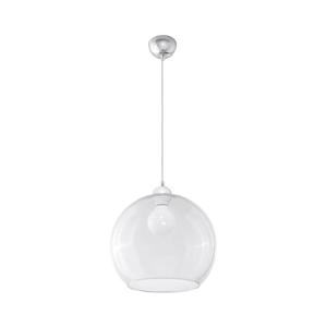 SL.0248 - Pendul BALL pe cablu 1xE27/15W/230V Ø 30 cm, sticlă transparentă / crom lucios imagine