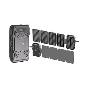 Power bank Viking cu lanternă LED, încărcare wireless și panou solar, Power Delivery (PD) 22 W / 20.000 mAh imagine