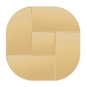 Oglindă de perete MUNCH 100x100 cm aurie imagine