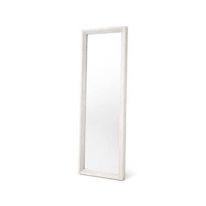 Oglindă de perete FIONA, 96 x 36 cm, albă imagine