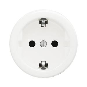 lap - Priză retro de perete SCHUKO 230 V/16 A, fără ramă, alb zăpadă imagine