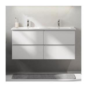Mobilier de baie HELSINKI cu lavoar, 120 cm, alb imagine