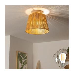 Brilagi - Lustră aplicată LED CERIA BOHO, 1xE27/40W/230V, Ø 28 cm, maro/stejar imagine