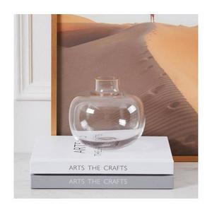 Eglo 421214 - Vază din sticlă SIRANANA, 11, 8 x 13 cm, transparentă/aurie imagine