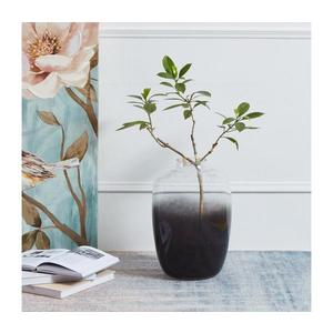 Eglo 421392 - Vază din sticlă CULASI 35, 5x24, 5 cm negru/fumuriu imagine