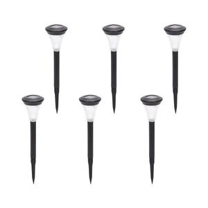 - Set de 6 lămpi solare LED, 2V, 6500K, IP44, 40 mAh, negru imagine