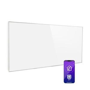 Klarstein Wonderwall 720 Smart, , încălzitor cu infraroșu, 120 x 60 cm, 720 W, temporizator săptămânal, IP24, alb imagine