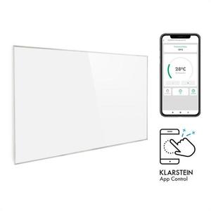 Klarstein Wonderwall 960 Smart, încălzitor cu infraroșu, 80 x 120 cm, 960 W, cronometru săptămânal, IP24, alb imagine