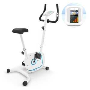KLARFIT Myon Cycle, bicicletă de exerciții, 12 kg flywheel, SmartCardio Studio, albă imagine