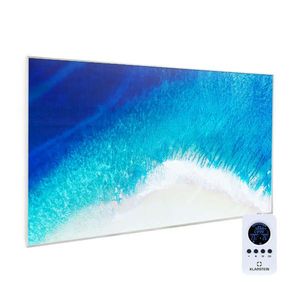 Klarstein Wonderwall Air Art Strand, încălzitor cu infraroșu, 101 x 60 cm, 600 W, montat pe perete, telecomandă imagine