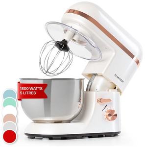 Klarstein Bella Elegance, robot de bucătărie, 1800 W, 1, 7 HP, 6 nivele, 5 litri, alb imagine