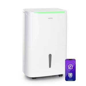 Klarstein DryFy Pro Connect Smart, Dezumidificator de aer, WiFi, Compresie, 30l/d, 50-60m², Alb imagine