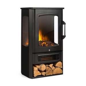 Klarstein Bormio Panorama, șemineu electric, 1000/2000 W, termostat, negru imagine