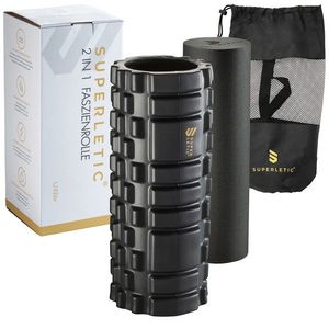 Capital Sports Tomaj, cilindru pentru masaj, Elite 2 în 1, 33 × 14 × 14 cm, formă stabilă, greutatea: 1 kg imagine