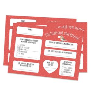 Spielehelden Felicitări de nuntă cu o felicitare caldă 50 buc. DIN A6 extra gros: 300g/m² imagine