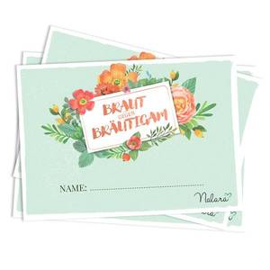 Spielehelden Joc de nuntă Mireasă vs. Mire Întrebări despre mireasă și mire 50buc. DIN A5 imagine