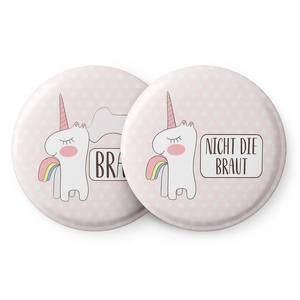 Spielehelden Insignele Einhorn Petrecerea burlăcițelor 12 insigne 5, 6 cm Extra mare Cadou pentru petrecerea burlăcițelor imagine