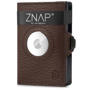 Slimpuro ZNAP Airtag Wallet, 12 carduri, compartiment pentru monede, 8, 9 x 1, 8 x 6, 3 cm (L x Î x l), protecție RFID imagine
