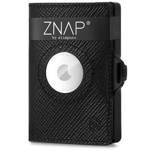 Slimpuro ZNAP Airtag Wallet, 12 carduri, compartiment pentru monede, 8, 9 x 1, 8 x 6, 3 cm (L x Î x l), protecție RFID imagine