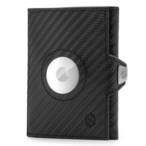 Slimpuro TRYO Trifold Airtag Wallet, 12 carduri, buzunar pentru monede, 9, 2 x 2, 2 x 7, 5 cm (L x l x Î), protecție RFID imagine
