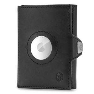 Slimpuro TRYO Trifold Airtag Wallet, 12 carduri, buzunar pentru monede, 9, 2 x 2, 2 x 7, 5 cm (L x l x Î), protecție RFID imagine