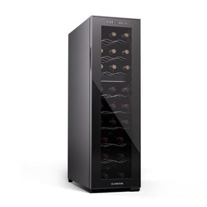 Klarstein Shiraz 24 Duo, frigider pentru vin, 2 zone, 75 l / 24 sticle, 5-18 / 5-18 °C, control tactil imagine