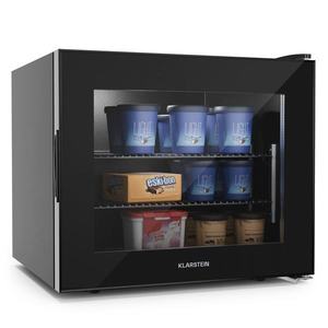 Klarstein IceAge 42, congelator, 42 litri, clasa energetică E, 2 niveluri, termostat, față din sticlă imagine