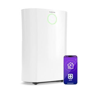Klarstein DryFy ProConnect 16L Dezumidificator, 16 l/zi, 18 m², WiFi, Aplicație, Indicator LED, Cronometru 24 de ore imagine