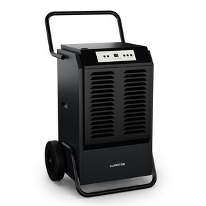 Klarstein DuraDry 90L dezumidificator, 90 l/zi, 120-180 m², oțel inoxidabil, mobil, 450 m³/h imagine