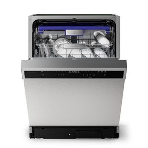 Klarstein Mașină de spălat vase incorporabilă Verosteel | Minimalistă, eficientă, elegantă | CEE A | 60 cm imagine