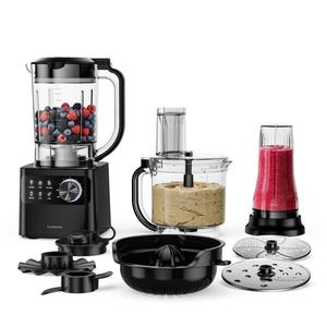 Klarstein Robot de bucătărie Velaire cu blender pentru frământat, bătut și făcut sucuri 1200 W 2 l robot de bucătărie/blender 1, 75 l imagine