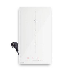 Klarstein Plită cu inducție PowerGlide | Modernă, compactă și puternică | 2 zone de gătit | 3500 W | 30 cm imagine