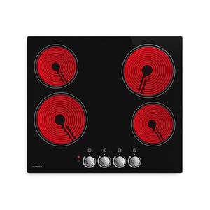 Klarstein Plită vitroceramică EasyCook | 4 zone de gătit | 6000 W | 11 niveluri de putere | 60 cm imagine