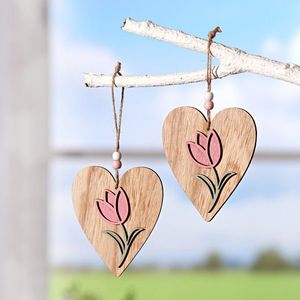Decorațiune din lemn "Inimă" imagine